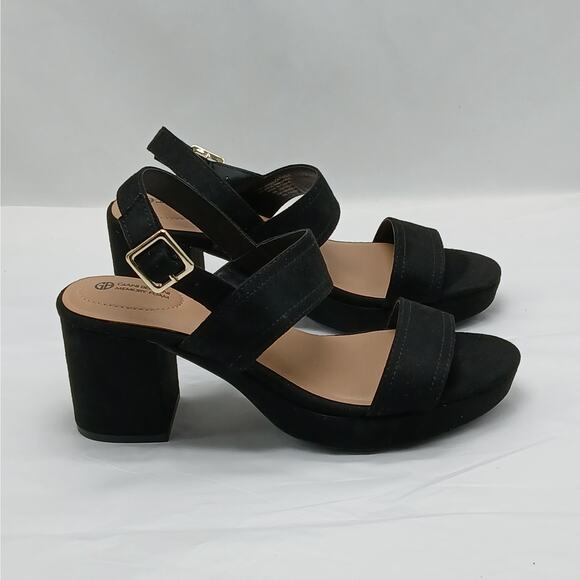 Giani Bernini Womens Sandals Shoes Size 7M Black Chunky Heel Platform Summer - Picture 1 of 12